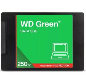 Твердотельный диск 250GB WD Green,  2.5",  SATA III,  [R / W - 545 / 510 MB / s] 3D-NAND