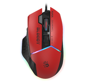 Мышь A4Tech Bloody W95 Max Sports красный / черный оптическая  (12000dpi) USB  (10but)