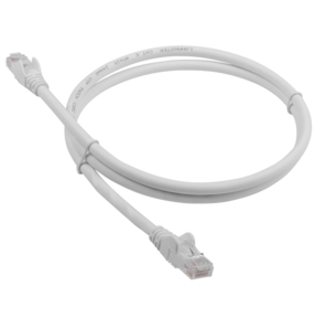 Кабель Патч-корд Lanmaster LAN-PC45 / U6-3.0-GY вилка RJ-45-вилка RJ-45 кат.6 3м белый LSZH  (уп.:1шт)