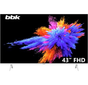 Телевизор LED BBK 42.5" 43LEM-1054 / FTS2C  (W) белый FULL HD 60Hz DVB-T2 DVB-C DVB-S2 USB  (RUS)