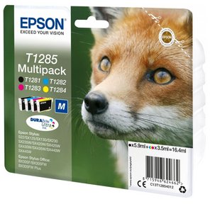 Картридж струйный Epson C13T12854012 черный / голубой / пурпурный / желтый набор карт. для Epson St S22 / SX125 / SX420W / Of BX305F