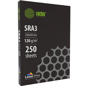 Бумага Cactus CS-LPSRA3120250 SRA3 / 120г / м2 / белый / 250л. CIE170% для лазерной печати