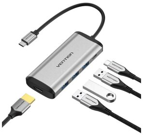 Мультифункциональный хаб Vention USB Type C 5 в 1