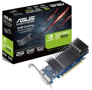 Asus PCI-E GT1030-2G-BRK nVidia GeForce GT 1030 2048Mb 64bit GDDR3 1228 / 6008 DVIx1 / HDMIx1 / HDCP Ret low profile