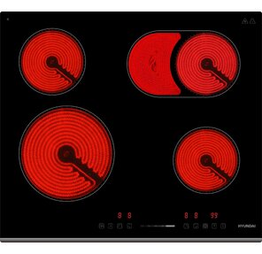 Варочная поверхность Hyundai HHE 6673 BG черный