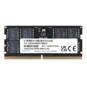 Apacer  DDR5  32GB  4800MHz SO-DIMM  (PC5-38400) CL40 1.1V  (Retail) 2048*8  3 years  (AS32GHB48CTBBGH / FS.32G2A.PTH)