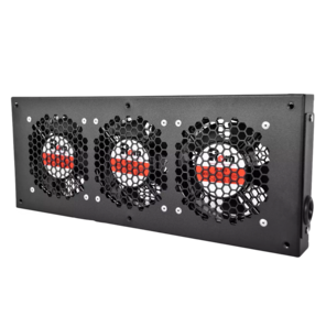 Модуль вентиляторный,  3 вентилятора,  колодка,  цвет черный