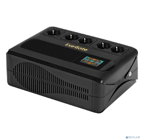 ИБП ExeGate NEO Smart BU-800.LCD.AVR.5SH <800VA / 480W,  цветной LCD-дисплей,  AVR,  5*Schuko,  Black>