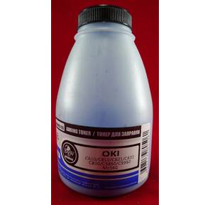 Тонер OKI C610 / C810 / C821 / C822 / C830 / C5850 / C5950 / MC560 Cyan  (фл.,  135г) B&W Premium  (Tomoegawa) - фас.России