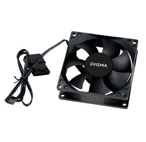 Вентилятор Digma DFAN-80 80x80x25mm 3-pin 4-pin  (Molex)23dB 73gr Ret