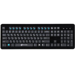 Клавиатура Oklick 870S черный USB беспроводная slim Multimedia