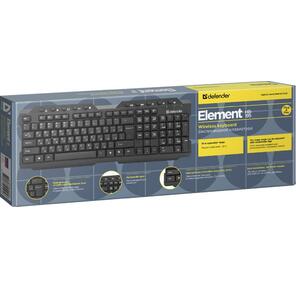 Клавиатура беспроводная Defender Element HB-195 RU,  черный,  мультимедиа