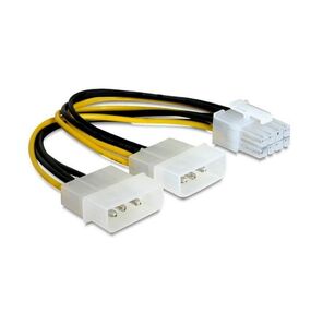 Кабель Cablexpert Разветвитель питания Cablexpert CC-PSU-81,  2хMolex->PCI-Express 8pin,  для подключения в / к PCI-Е  (8pin) к б / п ATX {500}  (087322)