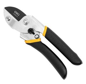 Секатор Deli DL580205 Размер 200 мм. Макс диаметр резки 15 мм. Сталь 55С. Термообработаная поверхность. Тефлоновая уплотнённая пластиковая ручка.