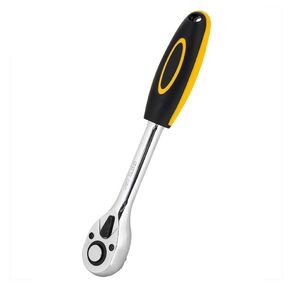 Ключ-трещотка Deli DL2521 1 / 2"; Размер: 254 мм. Двухкомпонентная трещотка,  45 T  (зубья),  шестерня Cr-Mo,  быстросъемная.