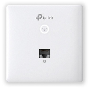 Omada AC1200 wireless MU-MIMO Gigabit wall-plate Access Point,  1 Gigabit downlink port,  1 gigabit uplink port,  802.3af / at PoE in,  wall plate mounting,  support standalone mode and controlled by Omada SDN controller  (Software / hardware / Cloud)