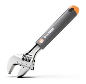 Разводной ключ ";Home Series Gray"; Deli HT1508C  200мм,  эксклюзивный дизайн,  рукоятка - высококачественный софттач пластик