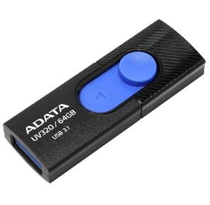 Флеш накопитель 64GB A-DATA UV320,  USB 3.1,  Черный / Голубой