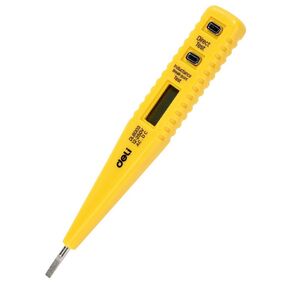 Индикаторная отвертка-тестер напряжения цифровая Deli DL8003  (12-250 В)