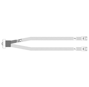 Кабель DiliVing DL-LP8643 Slimline LP x8  (SFF8654LP) -to- 2 HDmSAS x4  (SFF8643),  85 Ohm,  PCIe 4.0,  80 cm