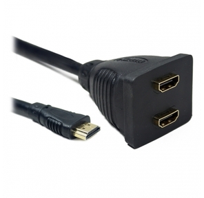 Cablexpert DSP-2PH4-002 Разветвитель HDMI Cablexpert DSP-2PH4-002,  HD19F / 2x19F,  1 компьютер => 2 монитора,  пассивный,  Full-HD,  3D,  1.4v