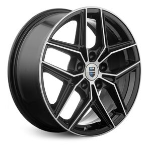 Легковой диск КиК 7, 0 / 17 5*112 Алмаз черный