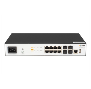 SNR Управляемый коммутатор уровня 2+,  8 портов 10 / 100 / 1000Base-T,  4 порта 1 / 10G SFP+,  встроенный БП ~220V AC