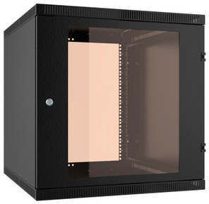 Шкаф коммутационный C3 Solutions WALLBOX LIGHT  (NT176975) настенный 12U 600x650мм пер.дв.стекл несъемн.бок.пан. направл.под закл.гайки 45кг черный 600мм 26кг 610мм IP20 сталь