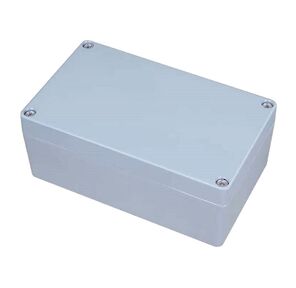 Корпус ACD XG387 Metal case IP65,  200*120*80mm,  металлический,  3 отверстия  (28 + 28 + 23мм) с резиновыми заглушками,  цвет серебристый,  совместим с Raspberry Pi 3B,  3B+,  4,  Orange Pi