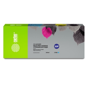 Картридж струйный Cactus CS-SJIC30PC голубой  (295мл) для Epson ColorWorks TM-C7500G