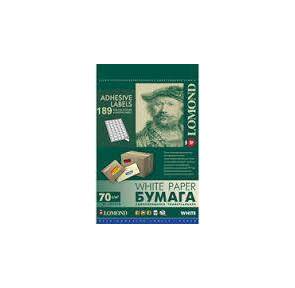 Самоклеящаяся бумага LOMOND универсальная для этикеток,  A4,  189 делен.  (25.4 х 10 мм),  70 г / м2,  50 листов