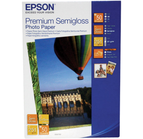 Бумага Epson C13S041765 10x15,  50л,  251г / м2 Полуглянцевая высококачественная