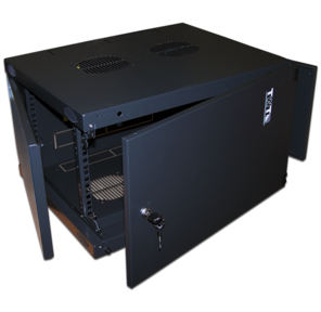 Шкаф настенный Next,  9U 550x450,  металлическая дверь,  черный