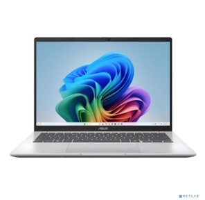 Ноутбук /  ASUS M1407KA-LY028 14" (1920x1200  (матовый) IPS) / AMD Ryzen AI 5 340 (2Ghz) / 16384Mb / 512PCISSDGb / noDVD / Int:AMD Radeon / Cam / BT / WiFi / 42WHr / war 1y / 1.46kg / Cool Silver / DOS