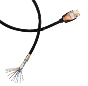 Шнур аудио-видео HDMI-HDMI версия 2.1 золото 2 м RETIC