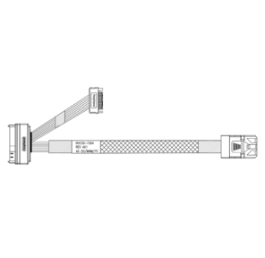 Кабель Amphenol RHS36-7304 HDmSAS SFF8643 to SFF8639 ,  100 Ohm,  SAS 3.0  (12G),  75cm