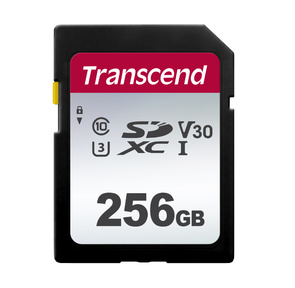 Флеш карта SD 256GB Transcend SDXC Class 10 UHS-I U3,  V30,  TLC,  Silver
