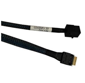Кабель Amphenol  RSL38-2804  Slimline SASx4  (SFF8654) -to- HD MiniSAS x4  (SFF8643) 80cm