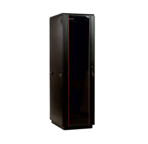 ЦМО! Шкаф телекоммуникационный напольный 42U  (600x600) дверь стекло,  цвет чёрный  (ШТК-М-42.6.6-1ААА-9005)  (3 коробки)