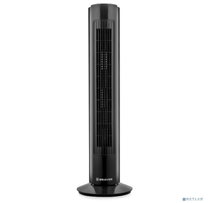 BRAYER BR4952BK  Колонный вентилятор BRAYER,  механич.упр.,  вращение 90°,  мощность 50Вт,  защита от перегрева, черный