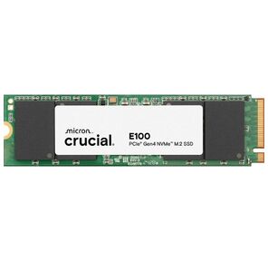 Твердотельный накопитель SSD M.2 Crucial 2.0Tb E100 <CT2000E100SSD8>  (PCIe 4x4,  up to 5000 / 4000MBs,  3D NAND,  NVMe,  100TBW,  22х80mm)