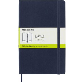Блокнот Moleskine CLASSIC SOFT QP618B20 130х210мм 192стр. нелинованный мягкая обложка фиксирующая резинка синий сапфир