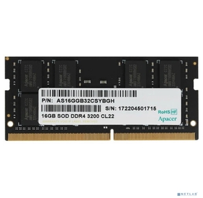 Модуль памяти для ноутбука SODIMM 16GB PC25600 DDR4 SO ES.16G21.GSH APACER