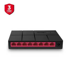 Mercusys MS108G неуправляемый,  настольный,  порты 1000Base-T (Gigabit Ethernet): 8 шт
