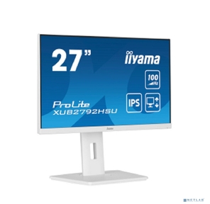 LCD Iiyama 27'' XUB2792HSU-W6 белый {IPS 1920х1080 100Hz 0.4ms 250cd 178 / 178 1300:1  HDMI2.0 DisplayPort1.2 4xUSB3.2 2x2W HAS Pivot}