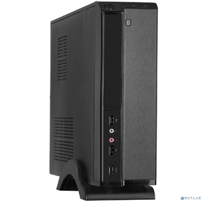 Exegate EX268692RUS Корпус MiniITX Exegate MI-207 Black,  miniITX / mATX,  <без БП>,  2*USB,  Audio