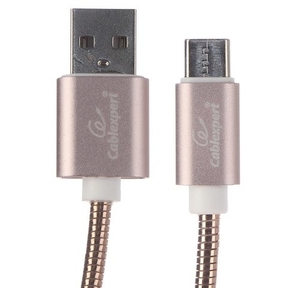 Cablexpert Кабель USB 2.0 CC-G-USBC02Cu-1.8M AM / Type-C,  серия Gold,  длина 1.8м,  золото,  блистер
