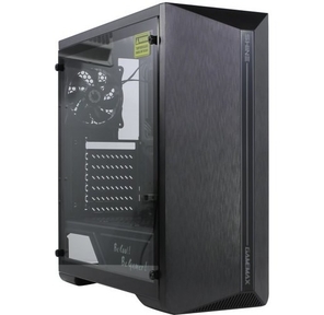 Компьютерный корпус,  без блока питания ATX /  Gamemax Shine G517 ATX case,  black,  w / o PSU, w / 1xUSB3.0+2xUSB2.0,  HD-Audio ,  w / 1x12mm FR1x12cm Ring ARGB Fan (FN-12Rainbow-N)