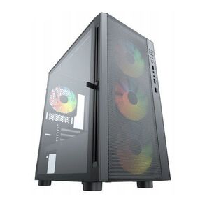 Корпус ACD ACD Citadel 104  (AH-TC4GA-0000) 3403 with USB3.0*1+USB2.0*2+HD audio, 3*12cm F1 ARGB fans at front (Slave fans) , 1*12cm F1 ARGB fan at rear  (Master fan)