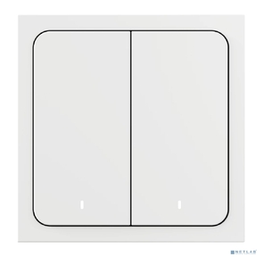 Умный выключатель Yandex YNDX-00535 2-хкл. универсальный белый